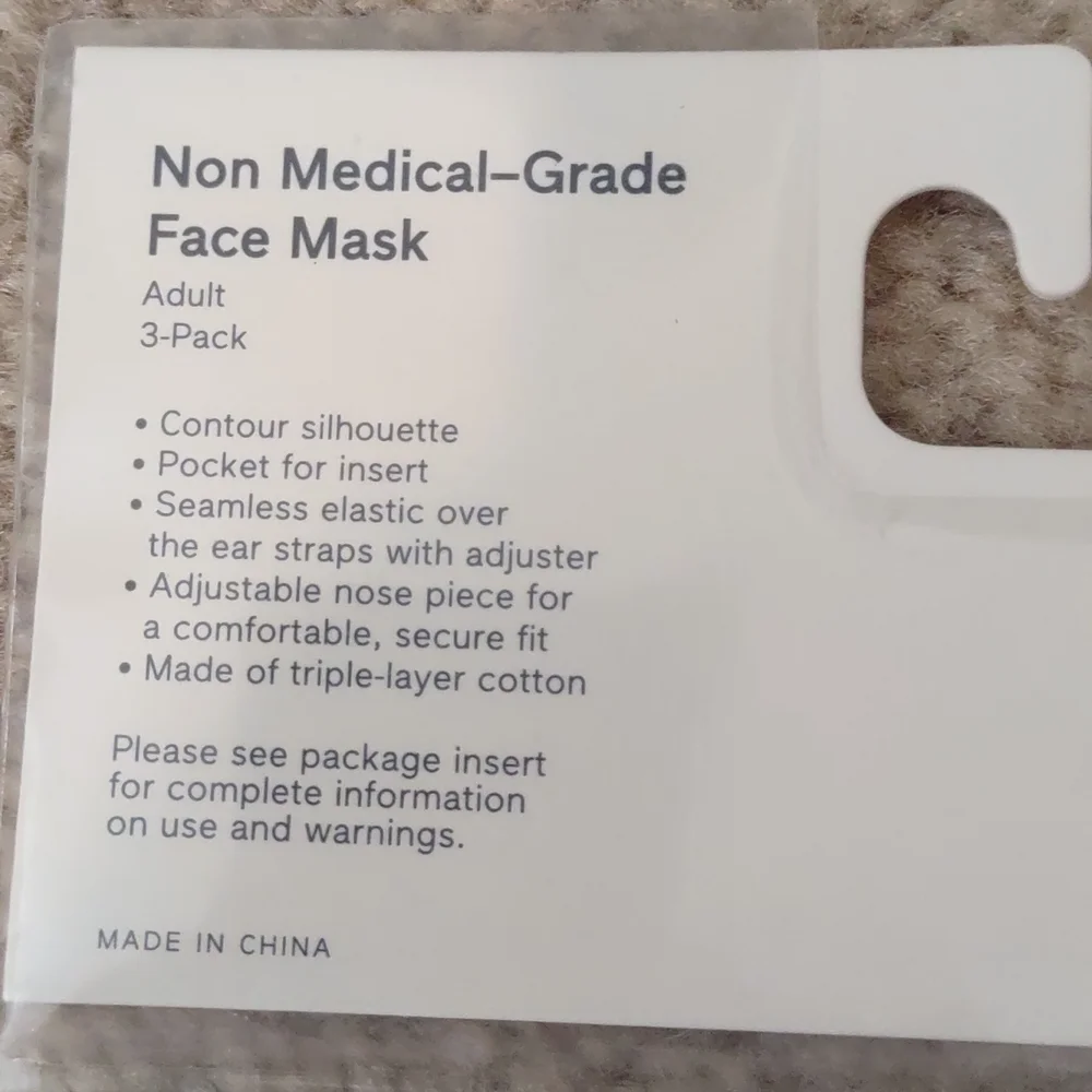 2x Gap Factory Contour 3pk Facemasks
